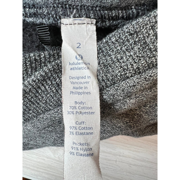 LULULEMON Fleece Please Pullover Hooded Jacket in Heather Grey Size 2 - Picture 10 of 10